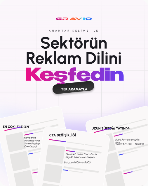 Gravio Instagram gönderisi: Sektörün reklam dilini keşfedin